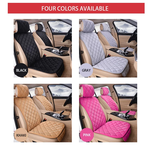 Plush Car Seat Cover Set Universal Pink Seat Cushion Auto Seat Protector  Mat Automobile Covers Fit Most Car Interior Accessories - Automobiles Seat  Covers - AliExpress