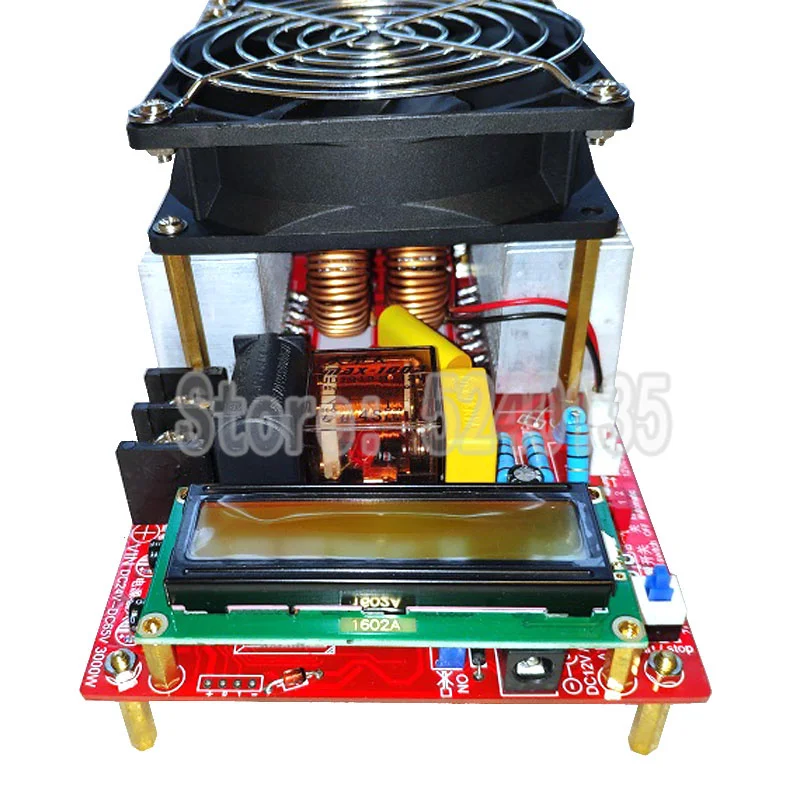 Induction Heater 3000W 55A ZVS High Frequency Induction Heater Module Flyback Driver Heater Heat Dissipation Coil pump power Adapter