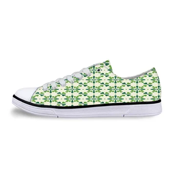 

Clover Plants Unisex Canvas Shoes For Men Classic Flats Canvas Shoes Teen Boys Studnets Low Top Sneakers