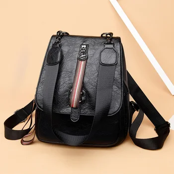 

2019 Fashion Women Backpack High Quality Youth Leather Backpacks for Teenage Girls Female School Shoulder Bag Bagpack mochila