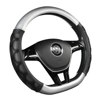 

Carbon fiber car leather steering wheel cover Hand-stitched Car For Subaru WRX (STI) 2015-2019 Levorg 2014-2019