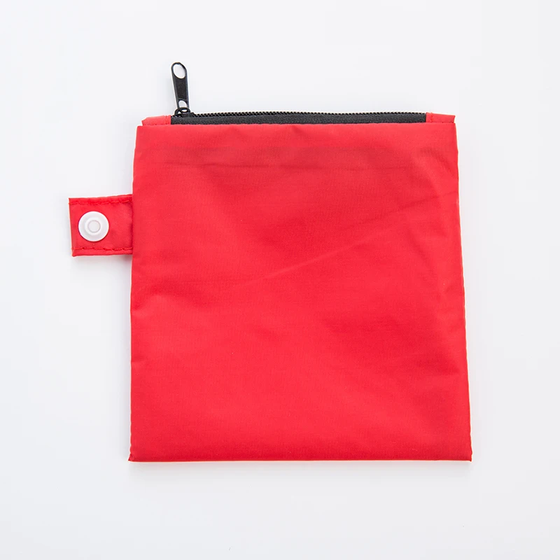 Нейлоновый двухслойный рюкзак с большой ручкой, складная сумка для покупок, многоразовая складная сумка для покупок, прочная сумка - Цвет: red
