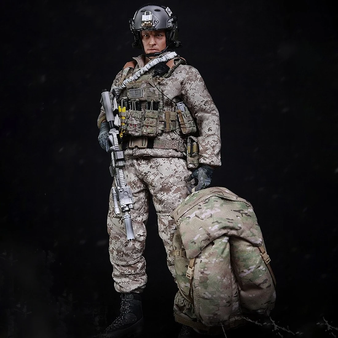 Surwish 1/6 30 см солдатская модель костюм Реалистичная голова скульптура DIY ручной работы солдат M011 морской котики зимние боевые тренировки