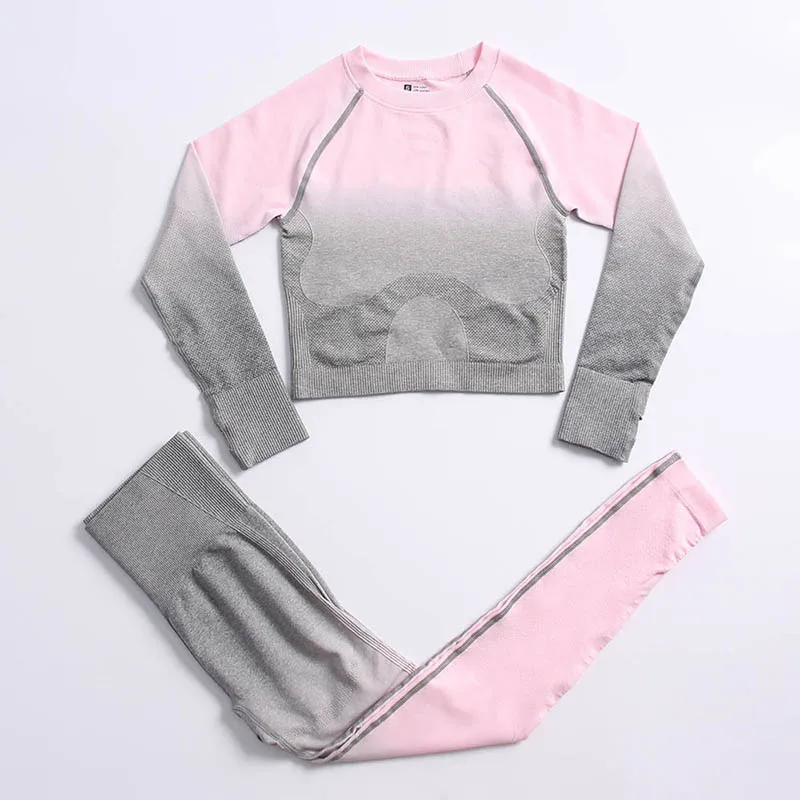 top pants pink gray
