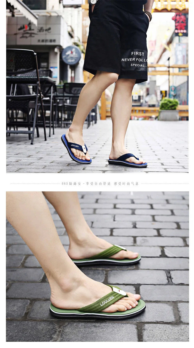 Mode Männer Flip-Flops Sommer Lässig dias Unisex Anti-skid Outdoor Licht Strand Männlichen Sandalen Haushalt Hausschuhe Größe 44 – Detail 7