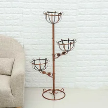 Европейские Простые металлические полки для растений, украшение для гостиной, напольная полка для цветов, подставка для сада, цветочный горшок, стойка для кофе-бара