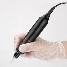 Профессиональная тату-машинка, набор тату-ручки, тату-пистолет, комплект с педалью питания, нескользящий бандаж, соединение DC 5,5