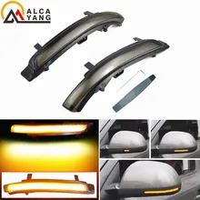 Apto para Skoda Octavia MK2 1Z3 1Z5 2009-2013 Superb MK2 3T4 3T5 2008-2014 Dinâmico Blinker Indicator espelho Sinal de Volta Luz