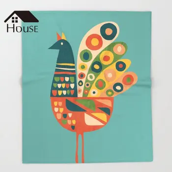 

BIGHOUSES Throw Blanket Century Hen Throw Blanket Warm Microfiber Blanket