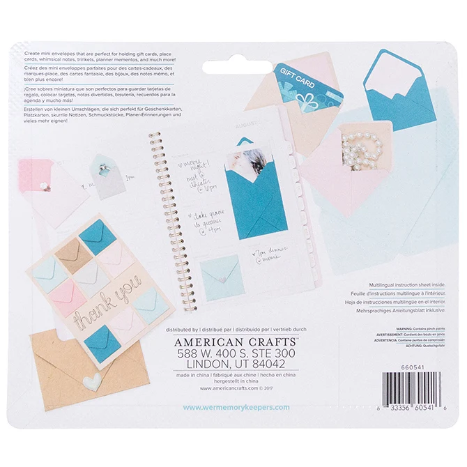 fornecedor de envelope, de bolso, para scrapbook