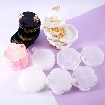 

New Transparent Silicone Resin Molds Multilayer Rotating Storage Box Epoxy Resin Mold DIY Jewelry Accessories Craft Storage Box
