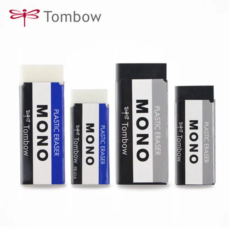 TOMBOW MONO plastic Eraser PE 01A 03A японский чистящий ластик для рисования 2B карандаш резина
