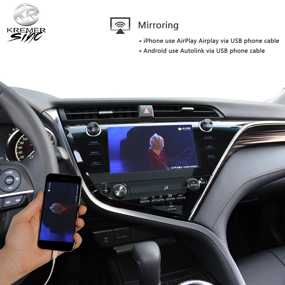 Беспроводная приставка для автомобилей Toyota iSmart Android Модифицированная коробка