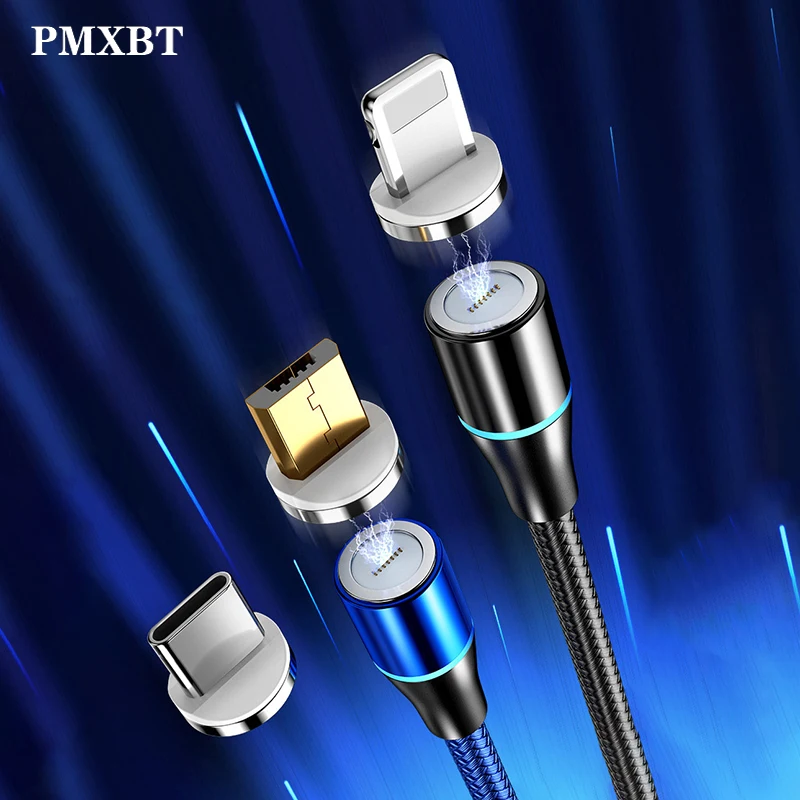 

3A Magnetic Micro USB Cable For iPhone Samsung Android Mobile Phone Fast Charging USB Type C Cable Magnet Charger USBC Wire Cord