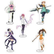 

15cm Anime The Seven Deadly Sins Figure Acrylic Stand Double Side HD Model Plate Diane Ban Harlequin Gowther Desk Decor Gift