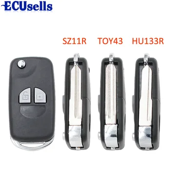 

Flip Folding 2 Button Remote Key Shell Case Fob for for Suzuki Grand Vitara Swift Ignis SX4 Liana Alto SZ11R ,TOY43,HU133R HU87R