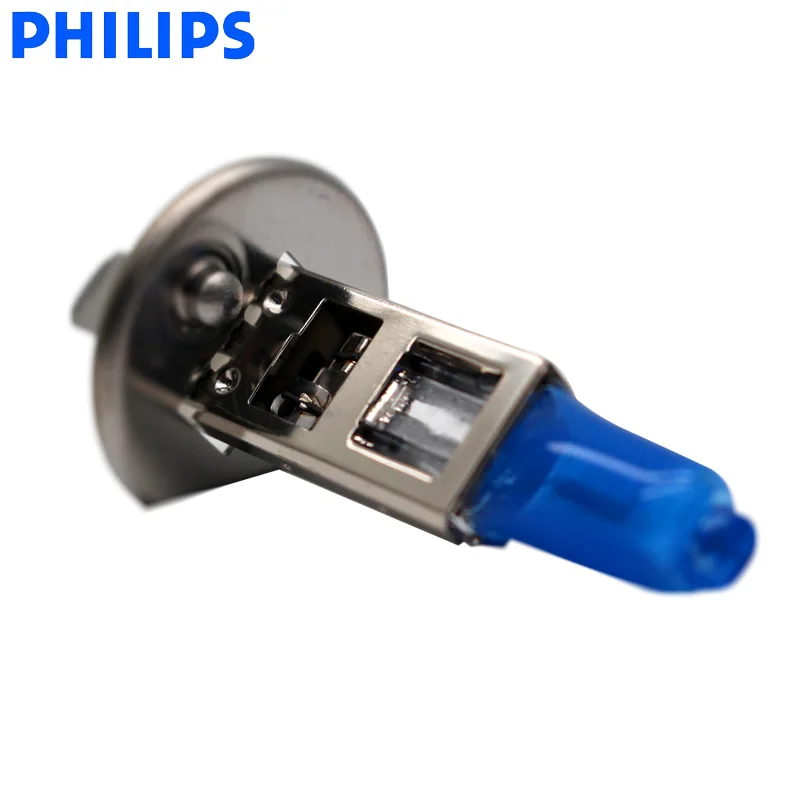Philips H1 12В 55 Вт Diamond Vision 5000 К ксенон белый галогенная лампа для автомобиля фар для авто лампы OEM яркие лампы 12258DVS2, пара