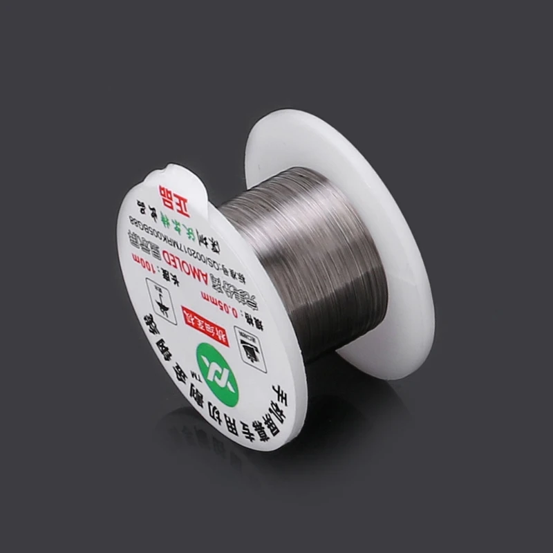 Stainless Steel Wires 0.05mm 0.06mm 0.08mm 0.1mm Alloy Gold Molybdenum Wire for LCD Display Screen Separator Repair