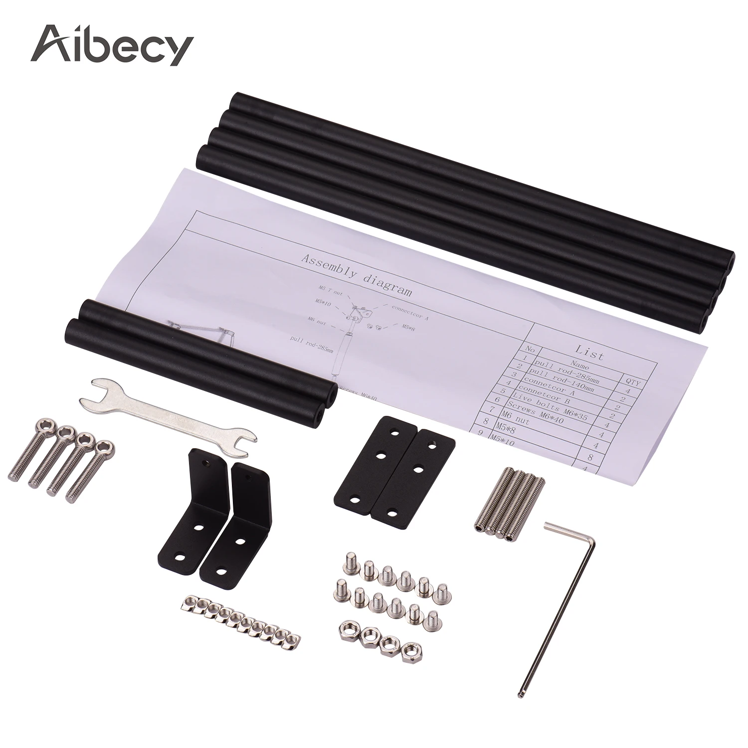 Детали для 3D принтера Aibecy обновленный поддерживающий Тяговый стержень комплект