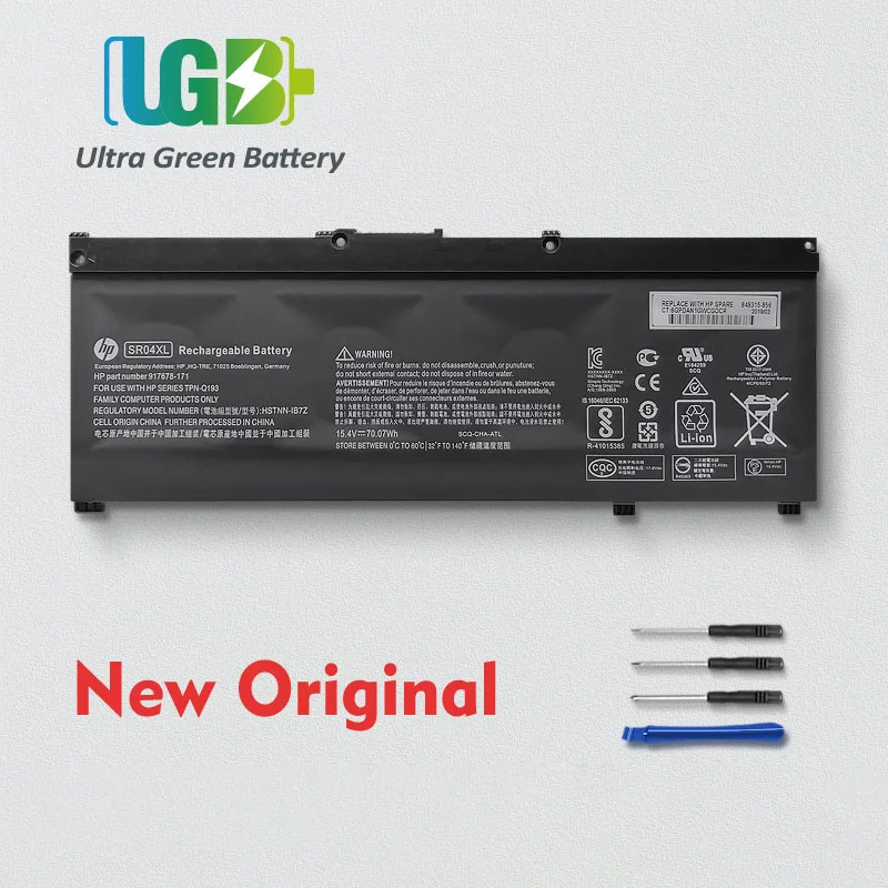 Новый оригинальный аккумулятор UGB SR04XL для Hp Omen 15-CE000 15-ce000ng 15-cb0xx 15-CE 15-CB 15-CE015DX 917724-855