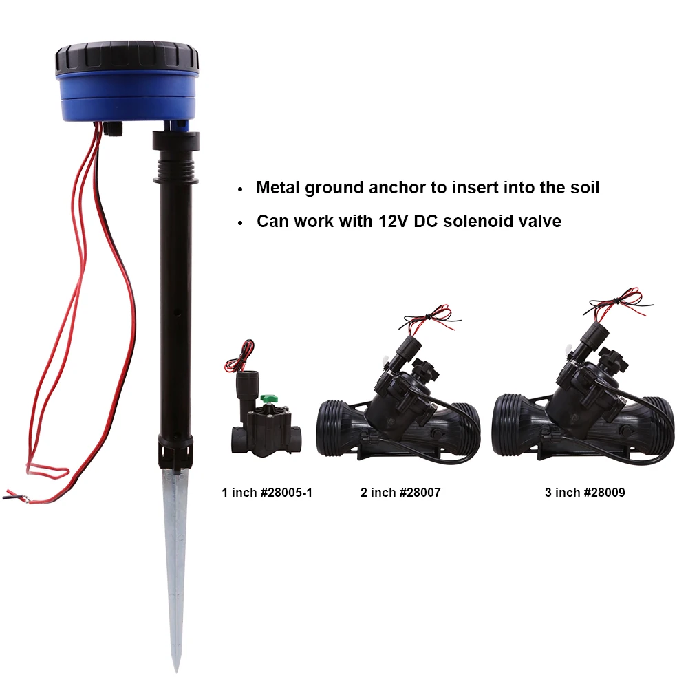1 Station Garden Automatic Irrigation DC 3V Input Controller Water Timer Watering System Used with 9-12V DC Solenoid Valve#21873 3