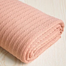 Ширина 160 см длина 200 см домашний Декор Сделай Сам шитье материал глубокий мясной розовый стрейч вязанная полосатая ткань платье рубашка ткань