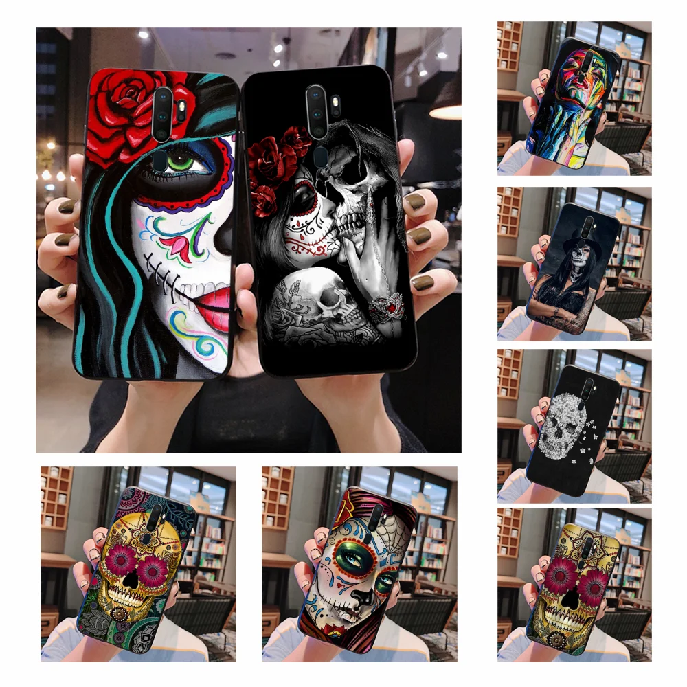 NBDRUICAI Hot Catrinas and skull Fashion DIY Роскошный чехол для телефона Oppo A5 A9 2020 A11x A71 A73S A1K |