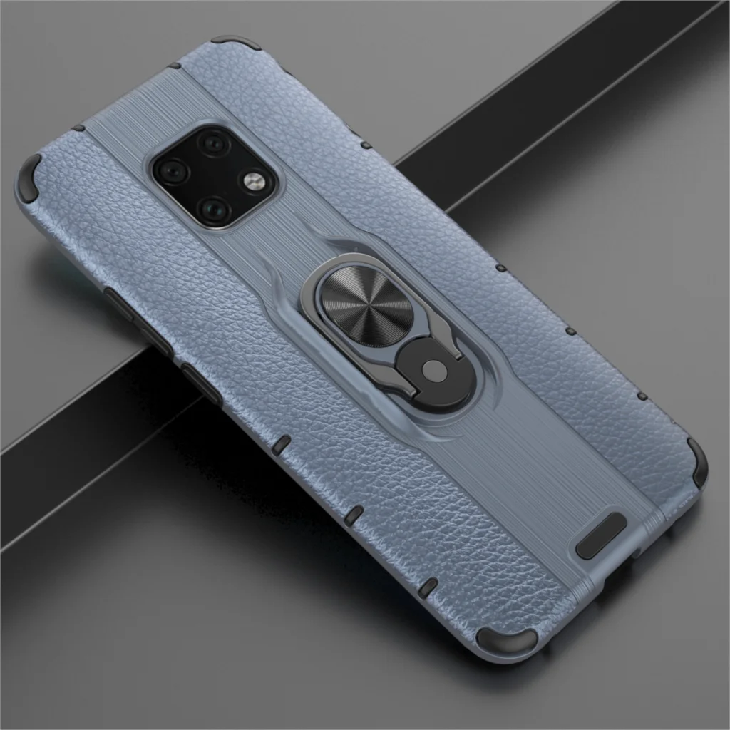 360 с металлическим откидным кольцом-опорой противоударный чехол для huawei mate 20 pro 20X Armor Case задняя крышка для huawei P30 Lite NOVA4E Capa