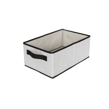 

Organizer Folding Clothes Storage Box No Lid Socks Bra Collecting Case Washable Container Closet Large Capacity With Handles