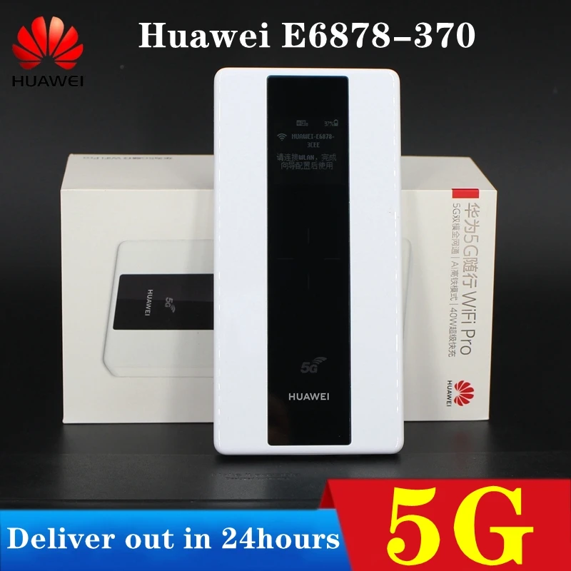 Разблокированный huawei 5G мобильный WiFi pro huawei E6878-370 мини Карманный WiFi маршрутизатор с быстрым зарядным устройством