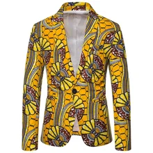 2022 novo design amarelo flor blazer masculino jaquetas de festa para homem folk personalizado magro ajuste casual blazer smoking 5 tamanho M 3XL