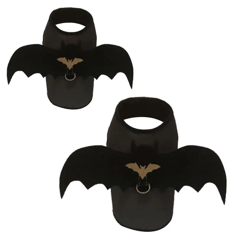 

New Halloween Pet Dog Costumes Bat Wings Black Cute Cat Fancy Dress Up Clothing for dog clothes