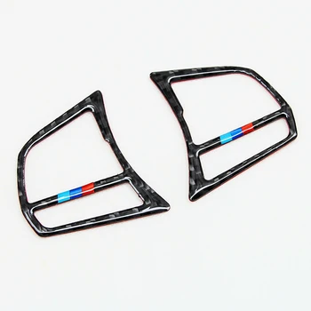 

Replacement Steering wheel trim sticker Frame Accessories Decor 1 pair Carbon Fiber