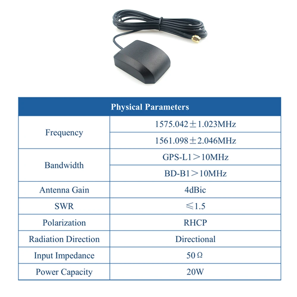 Auto GPS Antenna Beidou Positioning Navigation Antenna SMA Male Directional Antena FAKRA Car Position Aerial TXGB 2