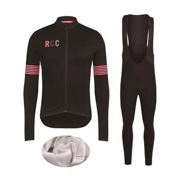 

2019 RCC Pro Winter Thermal Fleece Cycling Jerseys Set Bike Clothing Maillot Ropa Ciclismo Invierno Mountain Bicycle Clothes