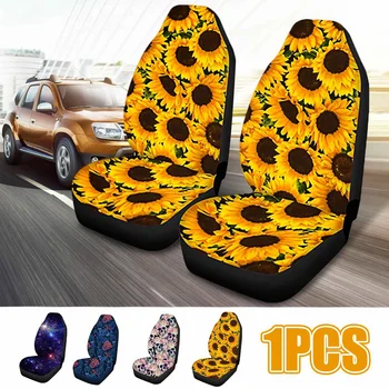 

360 Degree Full Coverage Car Front Seat Cover Protector Universal Anti-slip Printed Car Cushion Cover for Truck Van for SUV Auto
