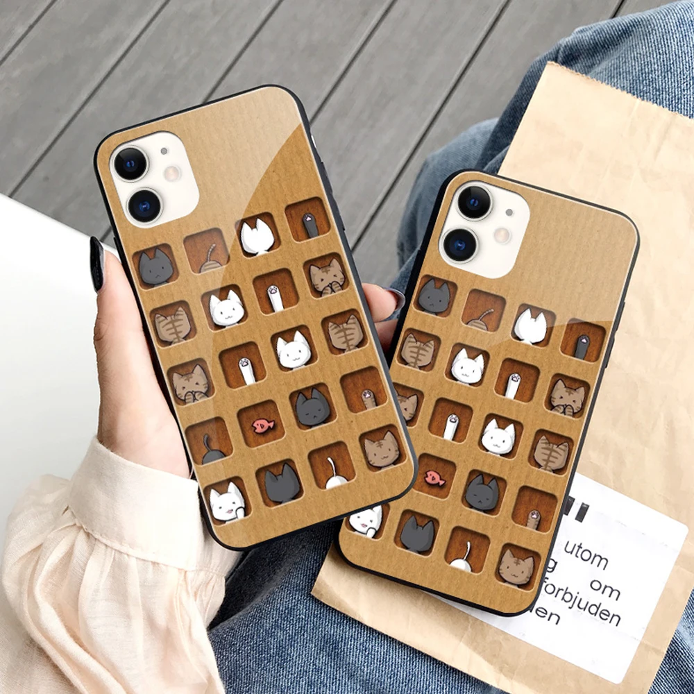 Подходит для Apple 11promax стеклянный чехол iPhone11 светильник телефона с управлением