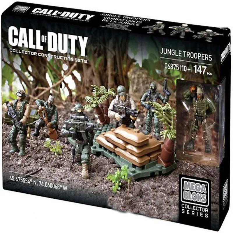 Мега блокс Call of Duty джунгли полевая команда Фигурки строительные блоки