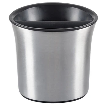 

Espresso Knock Box Shock-Absorbent Durable Barista Style Knock Box with Removable Knock Bar and Non-Slip Base Gift(Round)