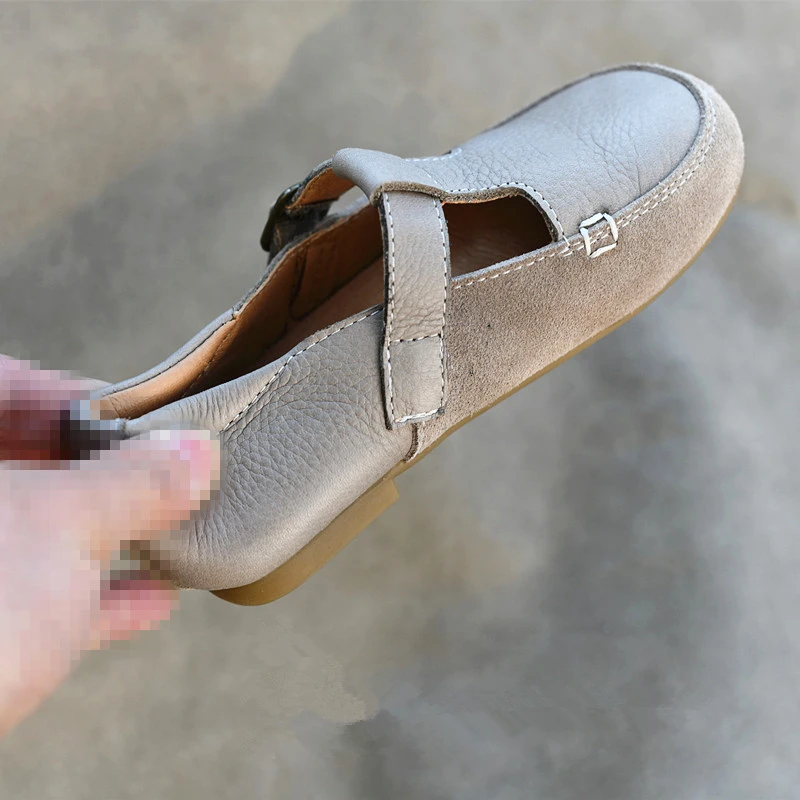 Genuine Leather Girls casual shoes Spring and Autumn Children's school Shoes Cowhide Boys leather Shoes Baby soft shoes 6