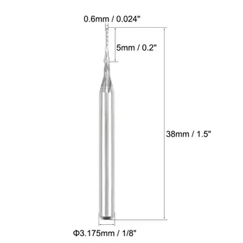 

10Pcs End Mill Carbide Engraving Abrasion resistance For PCB Machine Tools