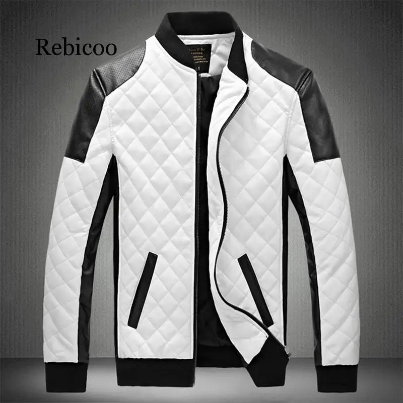 

2019 Mens Leather Jackets Casual High Quality Classic Motorcycle Bike Jacket Men Plus Velvet Thick Coats Winter chaqueta hombre