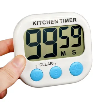 

10Pcs LCD Digital Kitchen Egg Countdown Digit Time Timer Magnetic Stand Cooking Timers Count Up Down Study Alarm Clock Electron