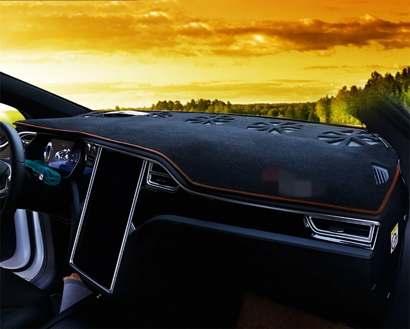 Для TESLA MODELX модель X- крышка приборной панели коврик солнцезащитный тент Избегайте светильник Коврик Для приборной доски протектор Авто аксессуары