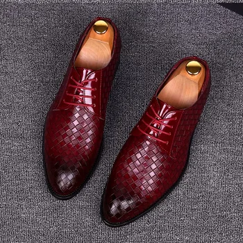 

Size 38~48 formal shoes men oxfords factory outlet elgant leather shoes brand trend men wedding shoes #AF3702