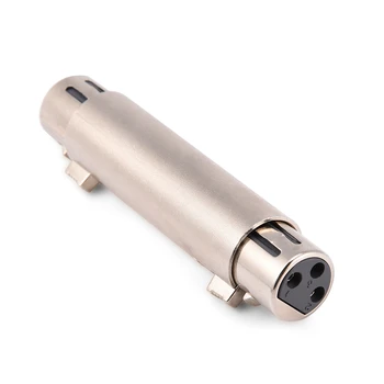 

2pcs 3-Pin XLR Female To Female Audio Microphone Adapter Connector 3-Pin XLR Female To Female Adapter Microphone Connectors