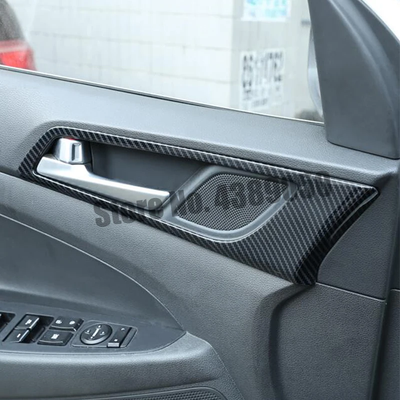 For-Hyundai-Tucson-2015-2016-2017-2018-2019-2020-ABS-Carbon-fibre-Car-inner-door-Bowl