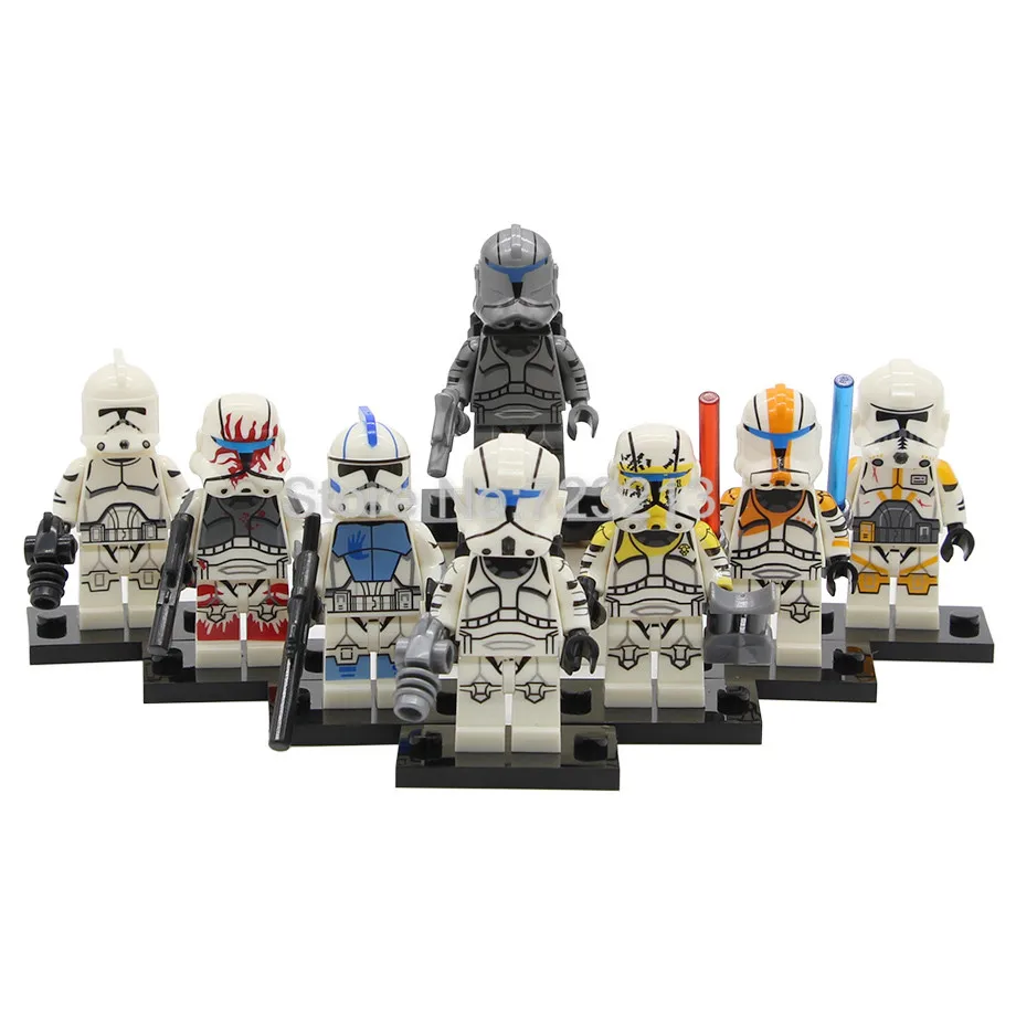 Single Sale Star Wars Clone Trooper Figure Set SY1071 Storm Building Blocks Sets Models Bricks Toys for Children