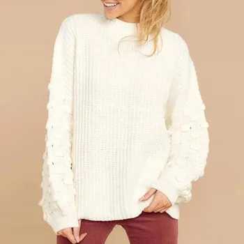 

2020 Autumn winter Women's Streetwear Sweaters and Pullovers Casual Long-sleeved Sweaters Student Fashion Round Neck Sweaters