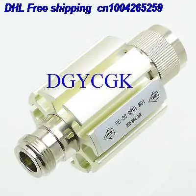 

DHL 10pcs Attenuator N 10W 15dBi male plug to female jack DC-3.0GHZ 50ohm white M/F round Attenuator 22ra